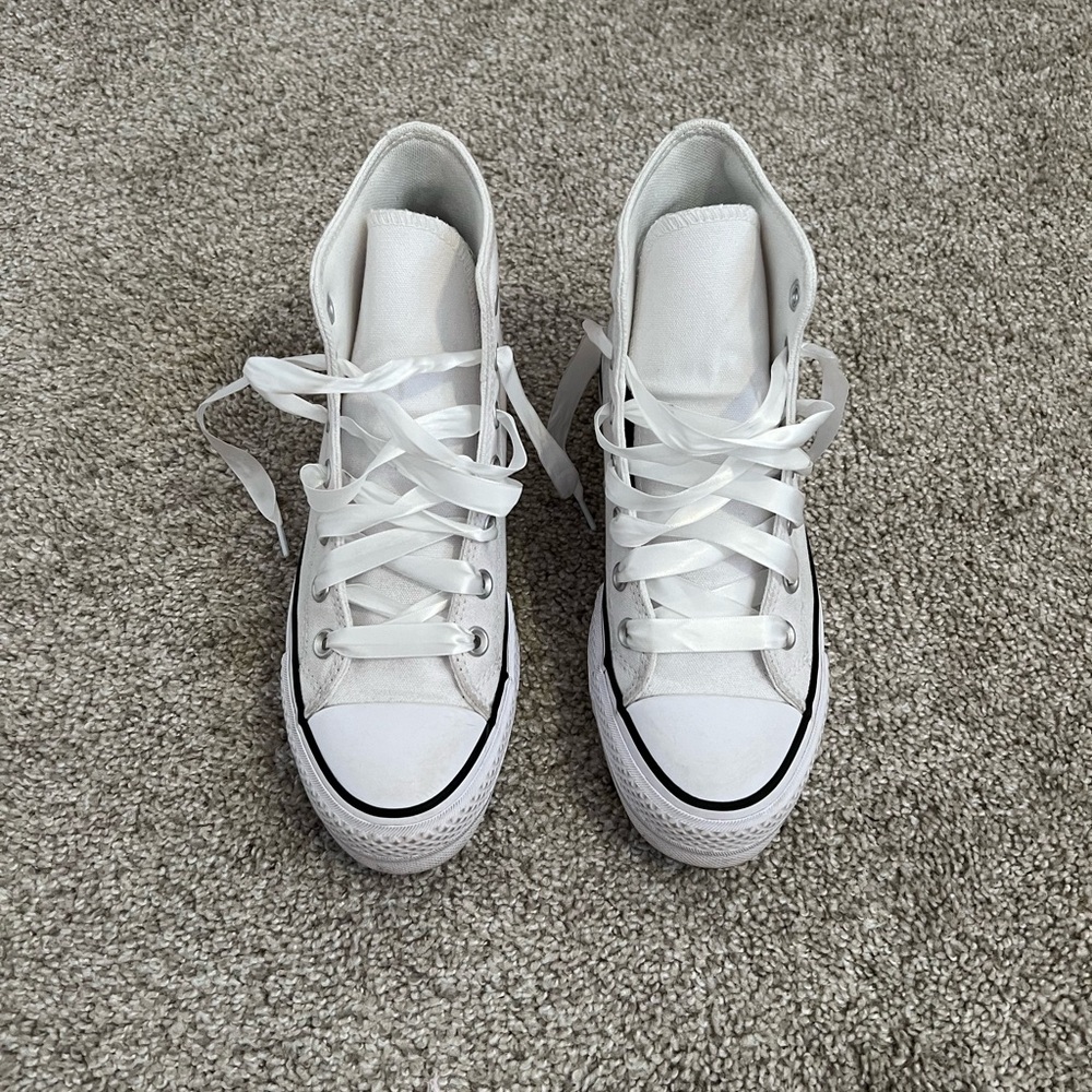 Converse White High-Top Sneakers